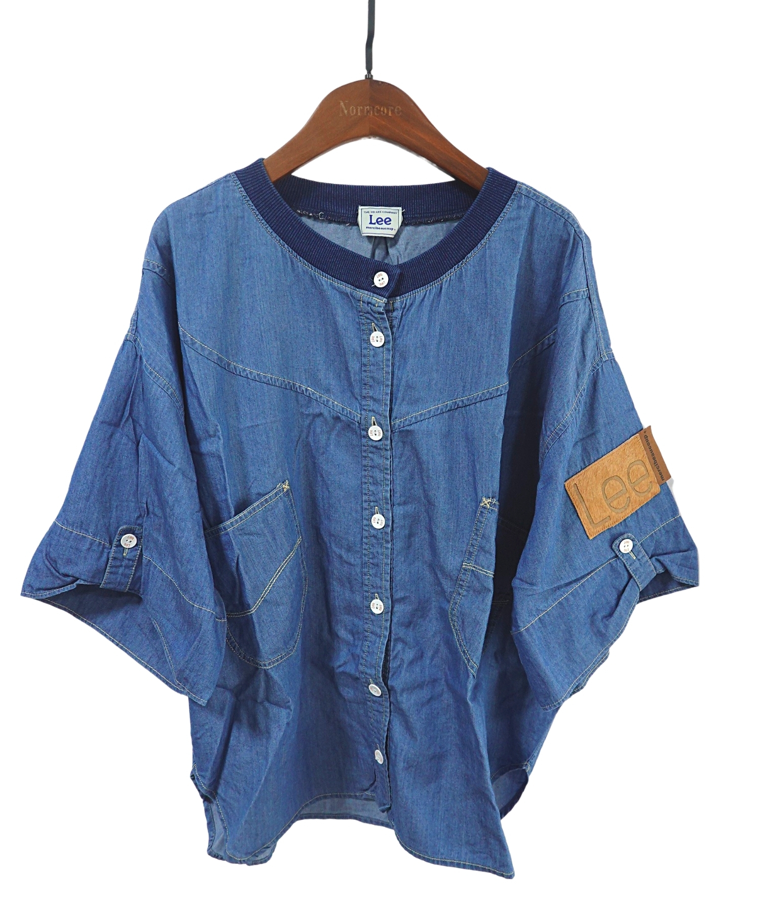 mercibeaucoup x Lee 牛仔短袖衫正面 女